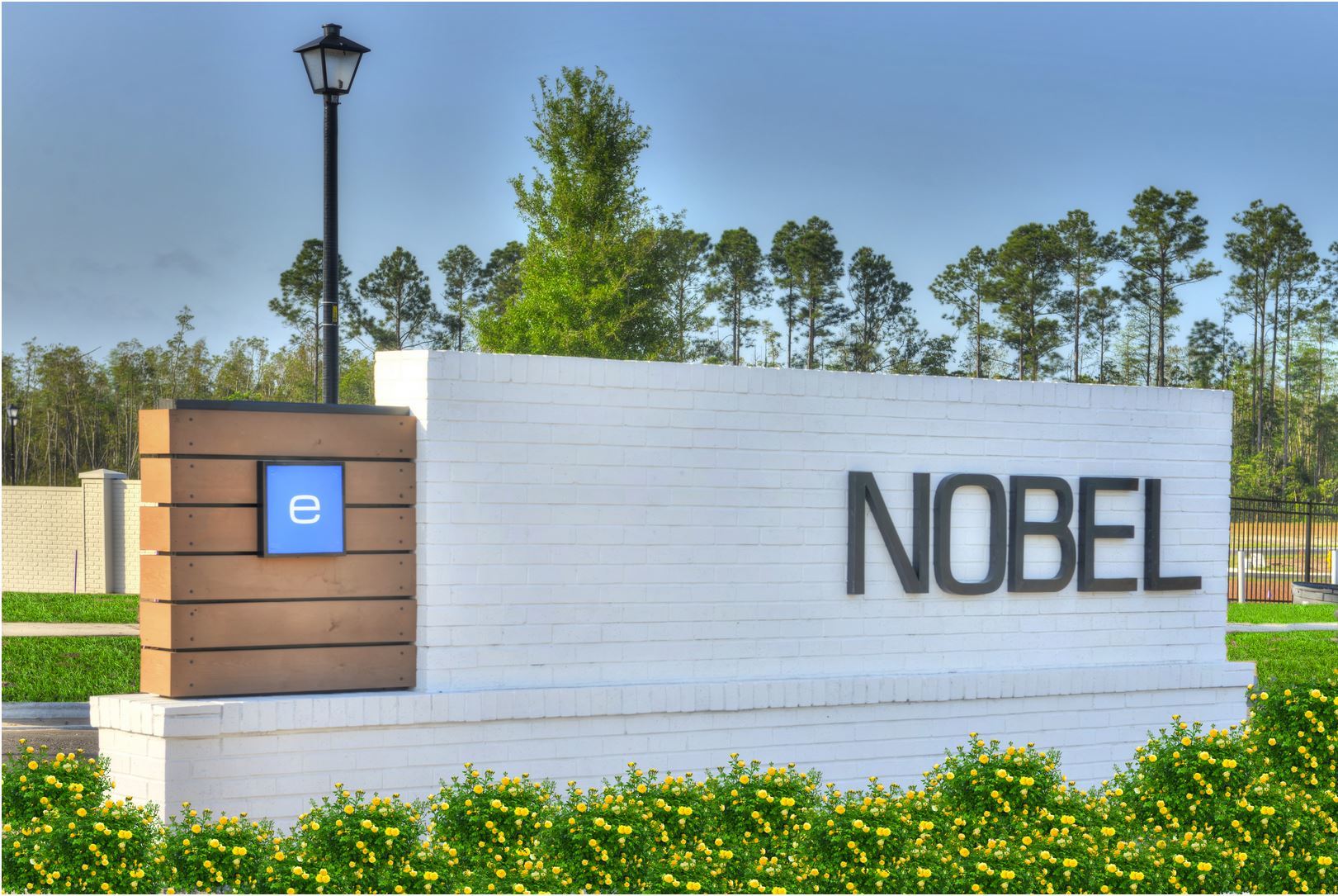 Nobel at Etown Entrance Sign to Homes For Sale